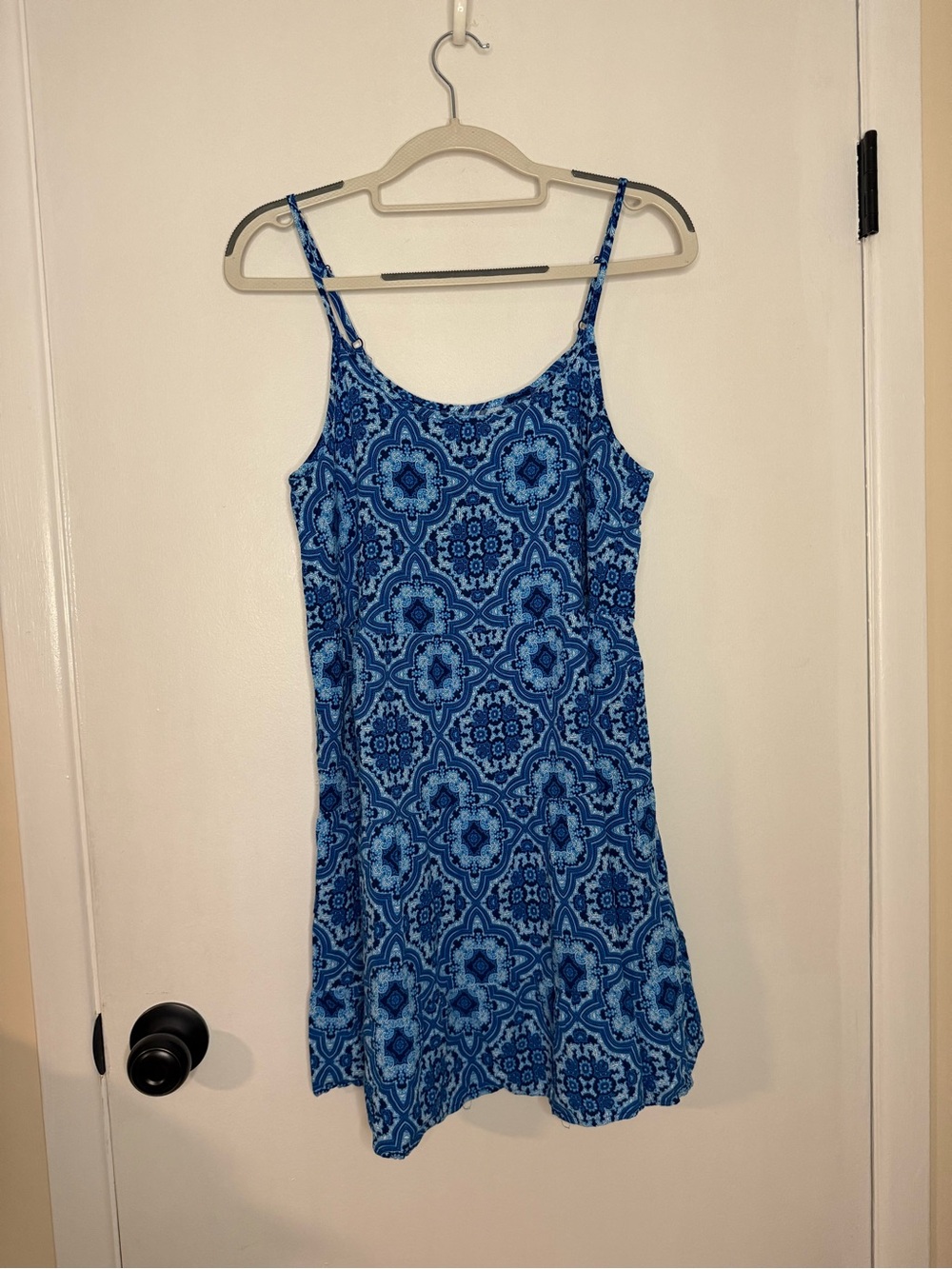 Mossimo Supply Co. Blue Paisley mini dress